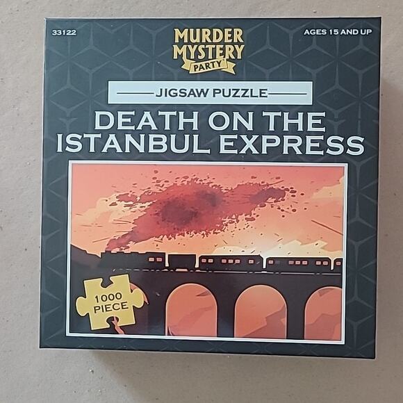 1000pc Classic Mystery Puzzle – Death on Istanbul Express, Complete, EUC - Picture 1 of 5